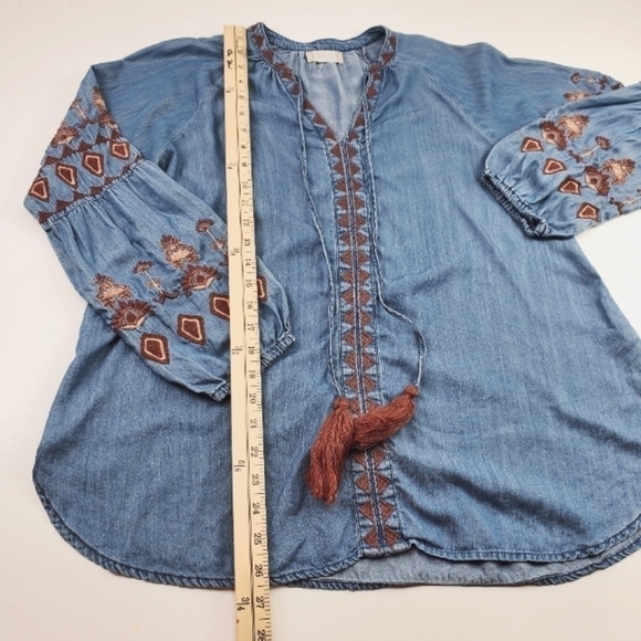 Altaraid State Pleasant Women Top with embroidered Sleeves size Large - Picture 3 of 10